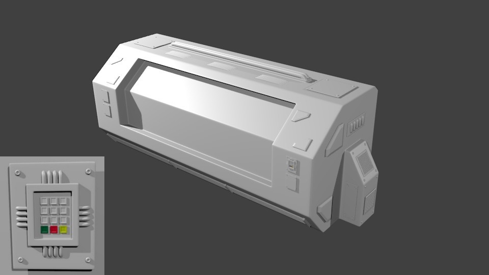 Sci-fi crate (untextured) preview image 1